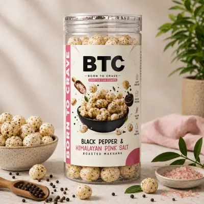 Black Pepper & Himalayan Pink Salt Roasted Makhana